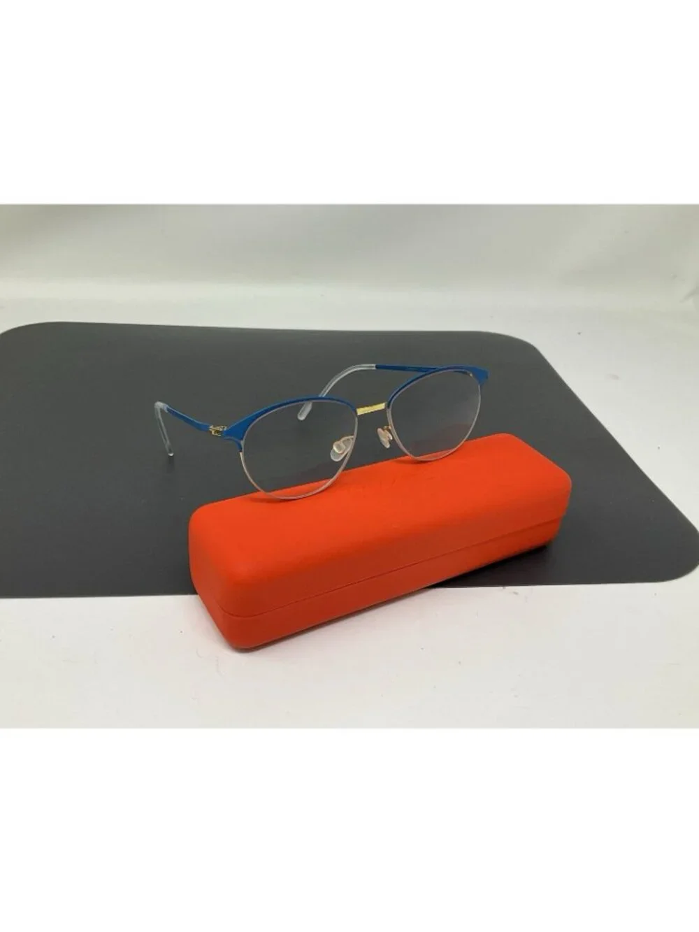 Mykita Lite Pia Eyeglasses Frame Germany Blue Gold 49 [] 16